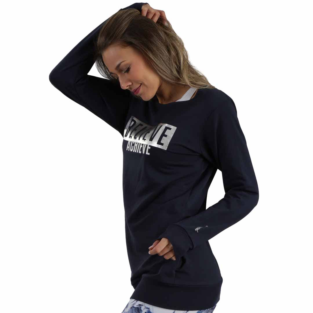 Sudadera deportiva larga con escote en espalda Nova High Impact