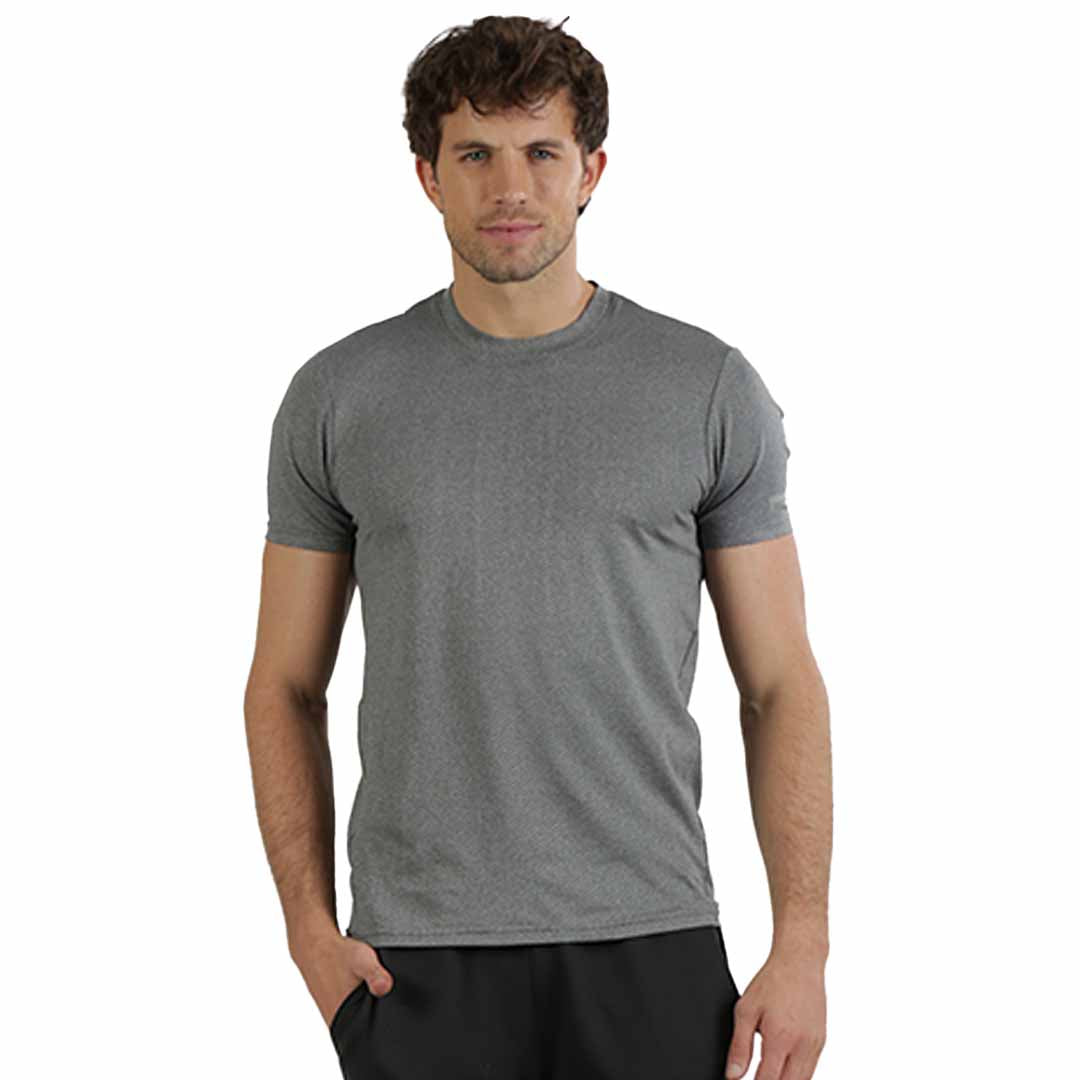Camiseta deportiva manga corta estampado invisible que aparece al mojarse Shock High Impact