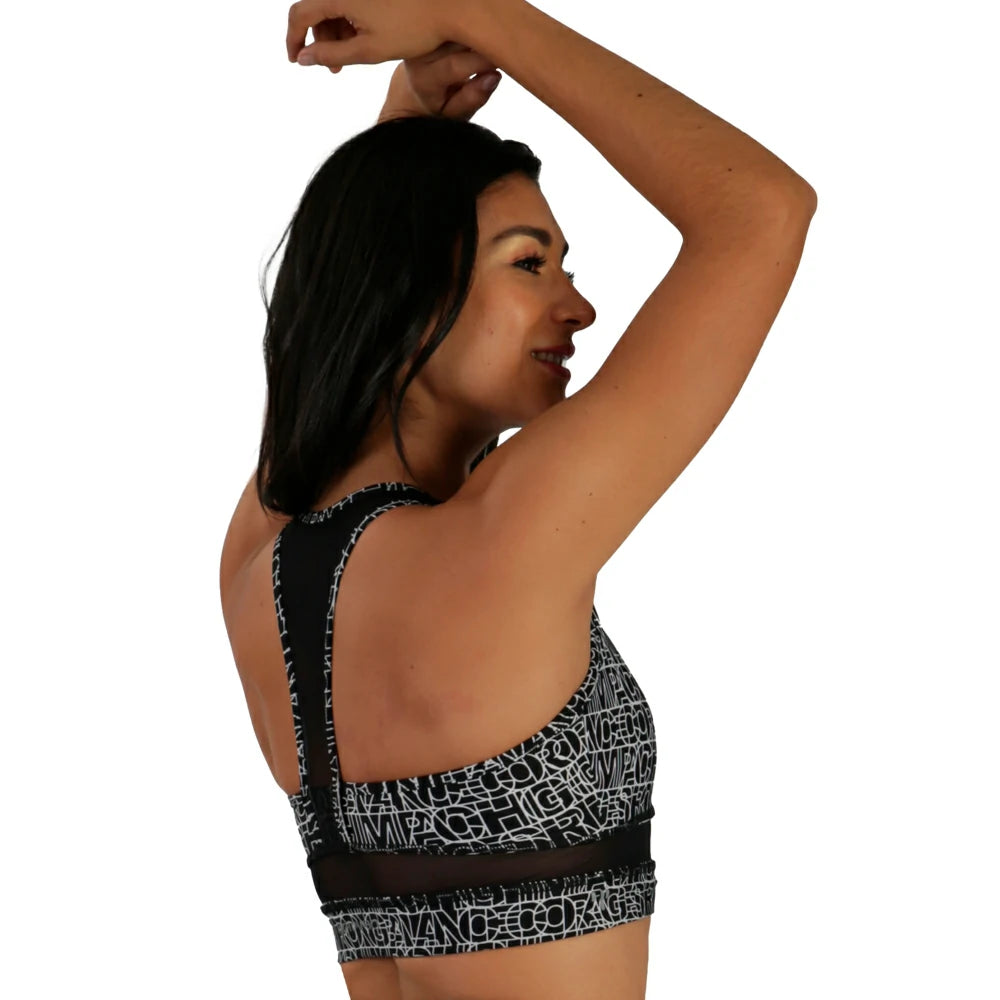 Top corto support bra deportivo Stronger High Impact