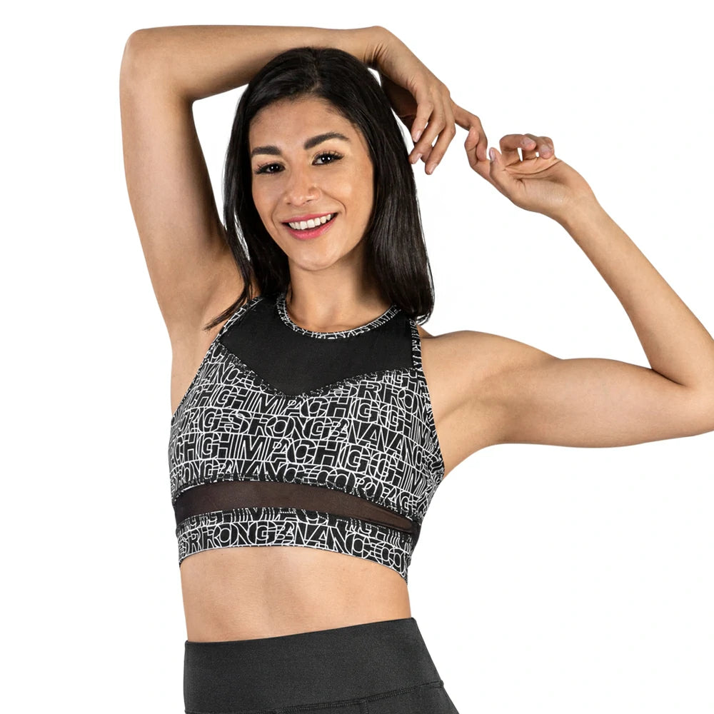Top corto support bra deportivo Stronger High Impact