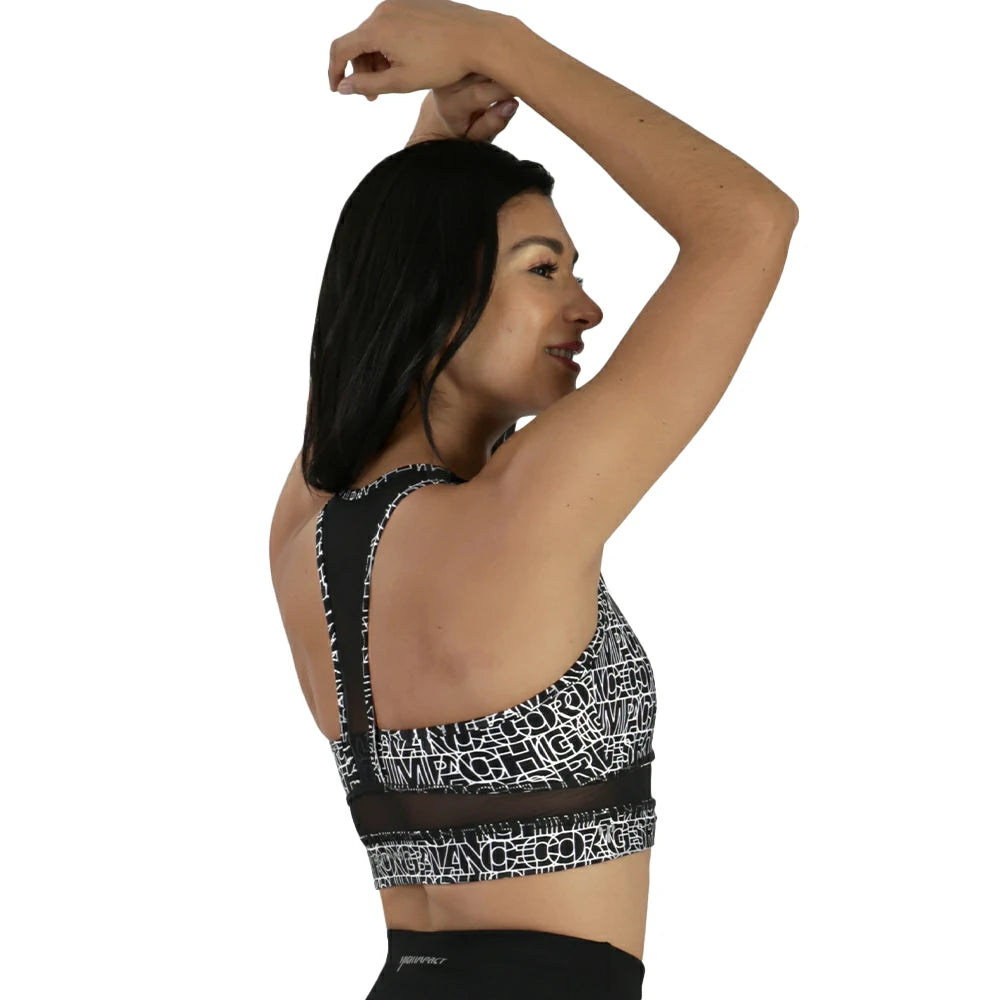 Top corto support bra deportivo Stronger High Impact