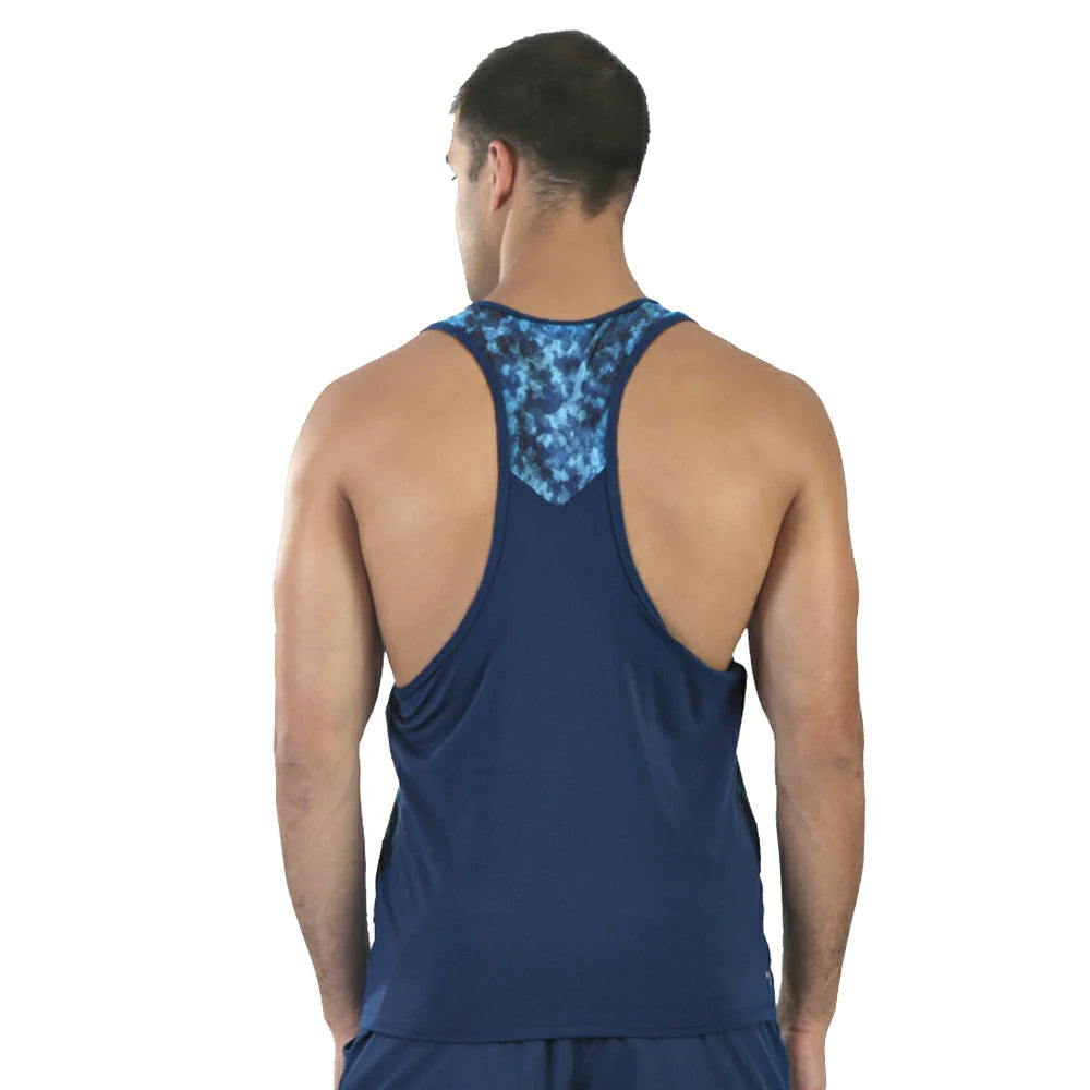 CAMISETA SIN MANGAS PARA CABALLERO CORTE ENTALLADO ESTAMPADO REEF- HIGH IMPACT
