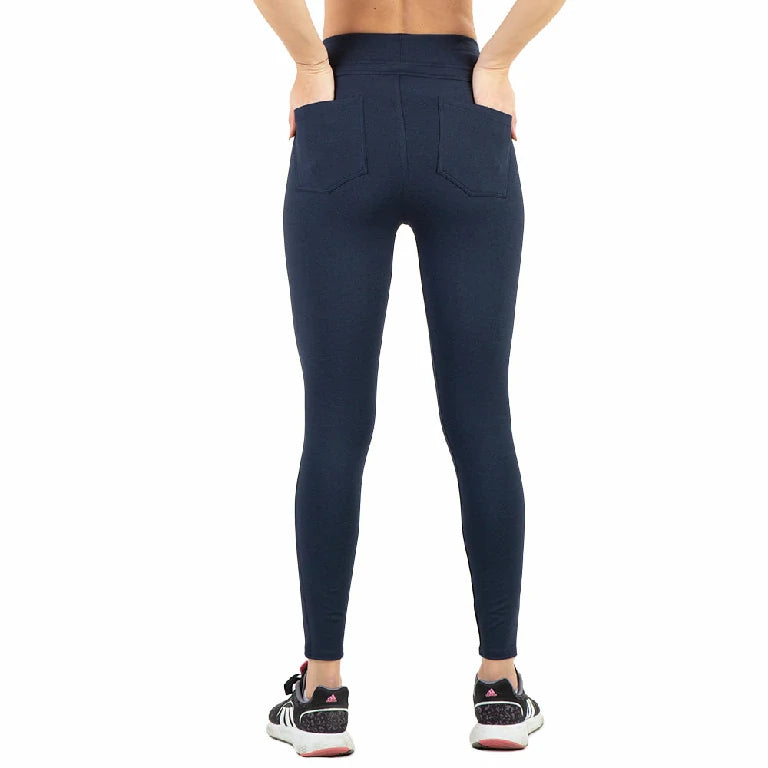 Leggings marino con bolsas