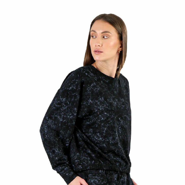 Sudadera estampado humo