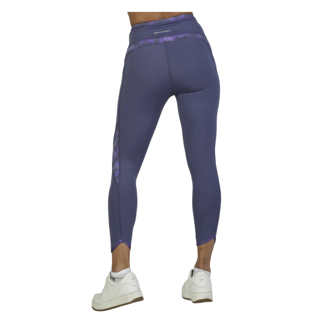 Capri morado con paneles decorativos y cintura alta UP AGAIN