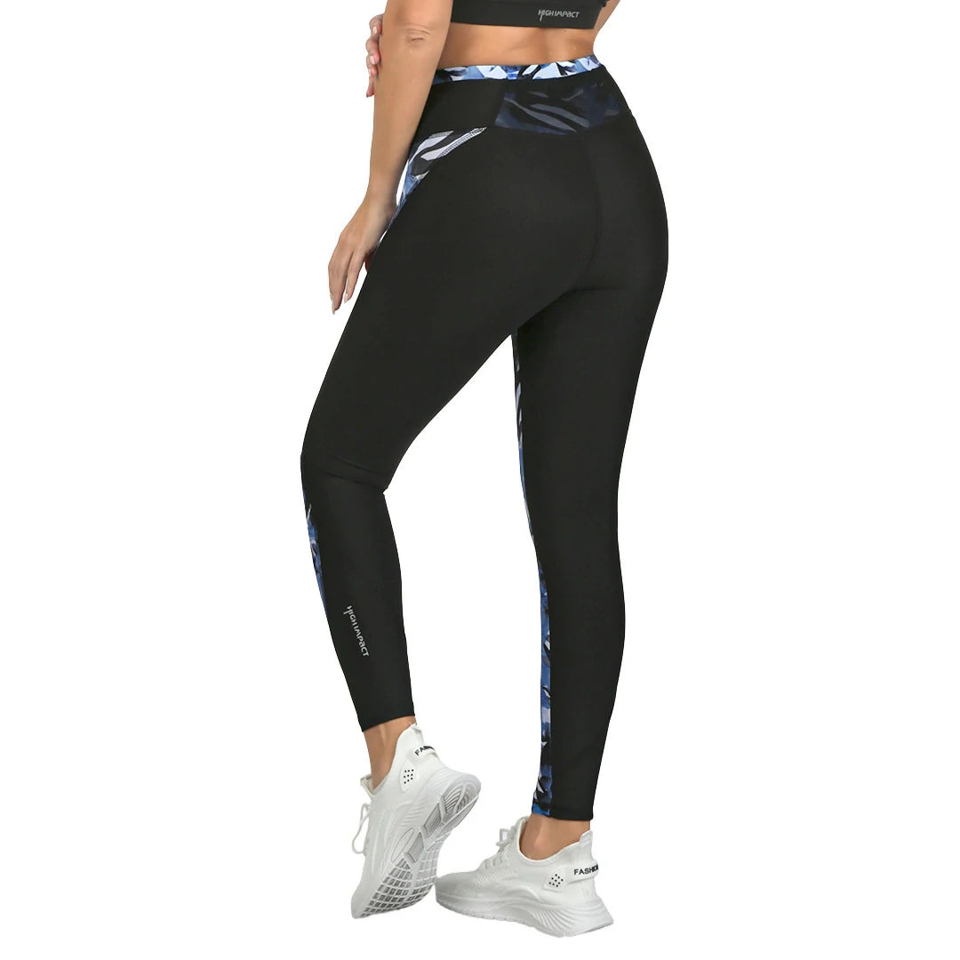 Leggings estampados con negro y transparencia Dynamic
