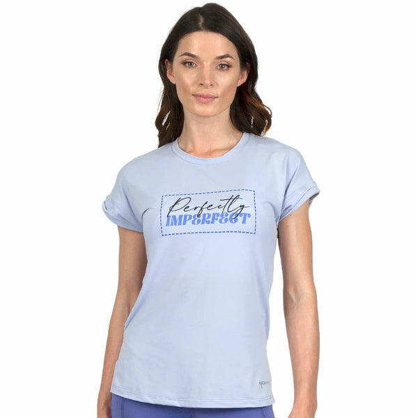 Camiseta manga corta azul claro con estampado Dynamic
