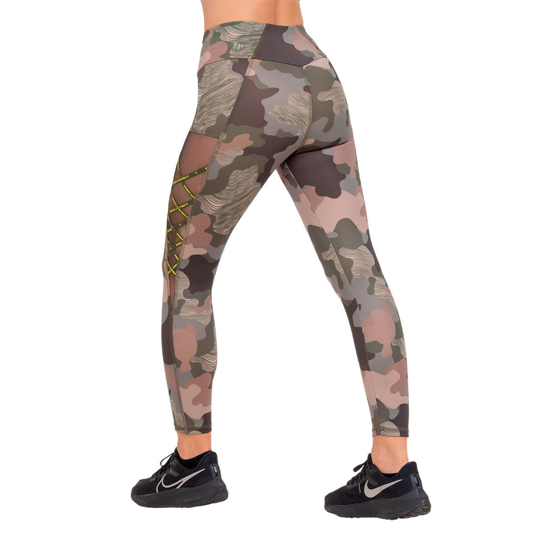 Leggings Terra con estampado camuflaje y mesh - foto 2