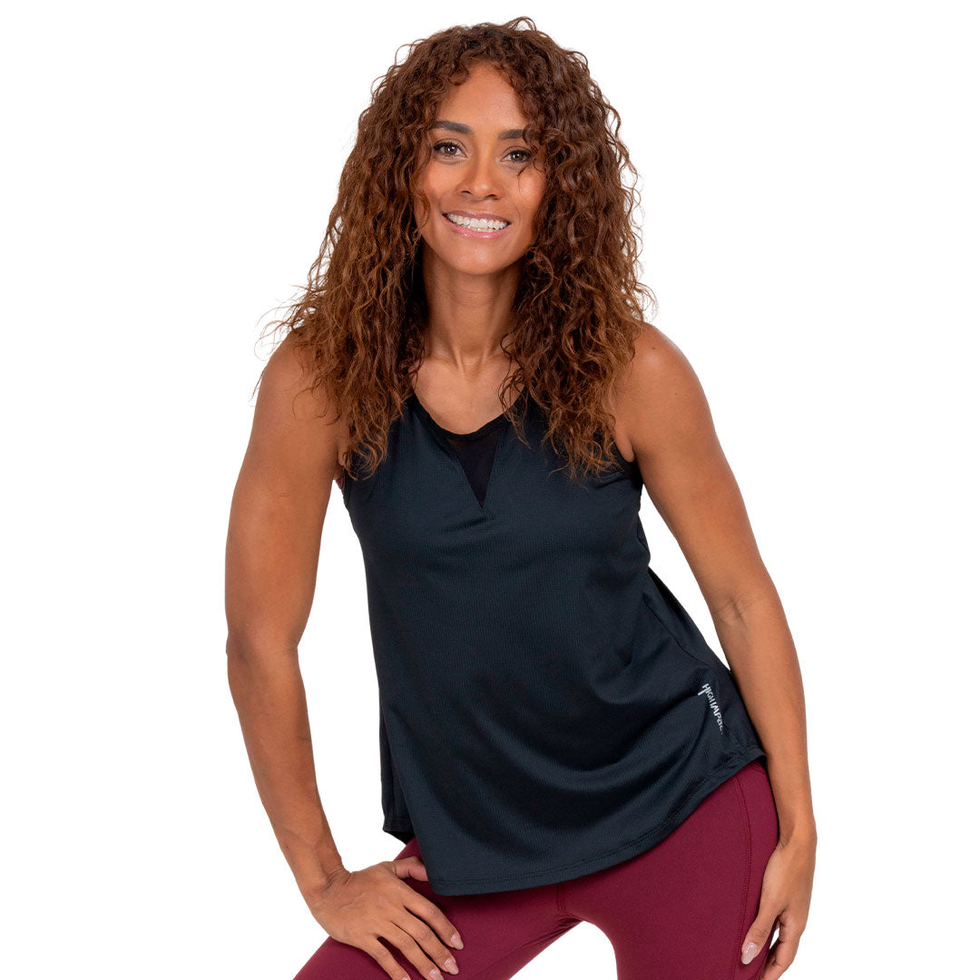Camiseta Quebec negra sin mangas con espalda abierta - foto 4