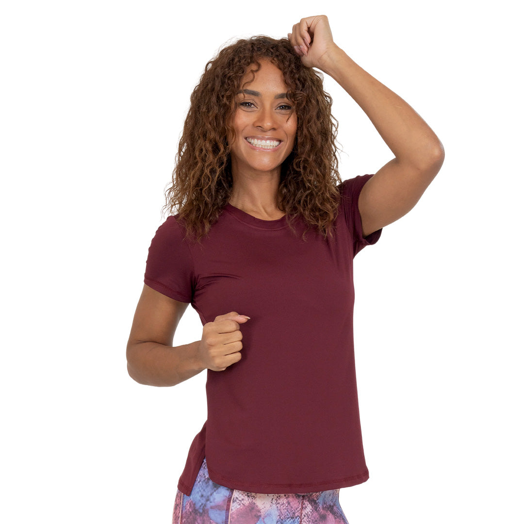 Camiseta BOA color vino