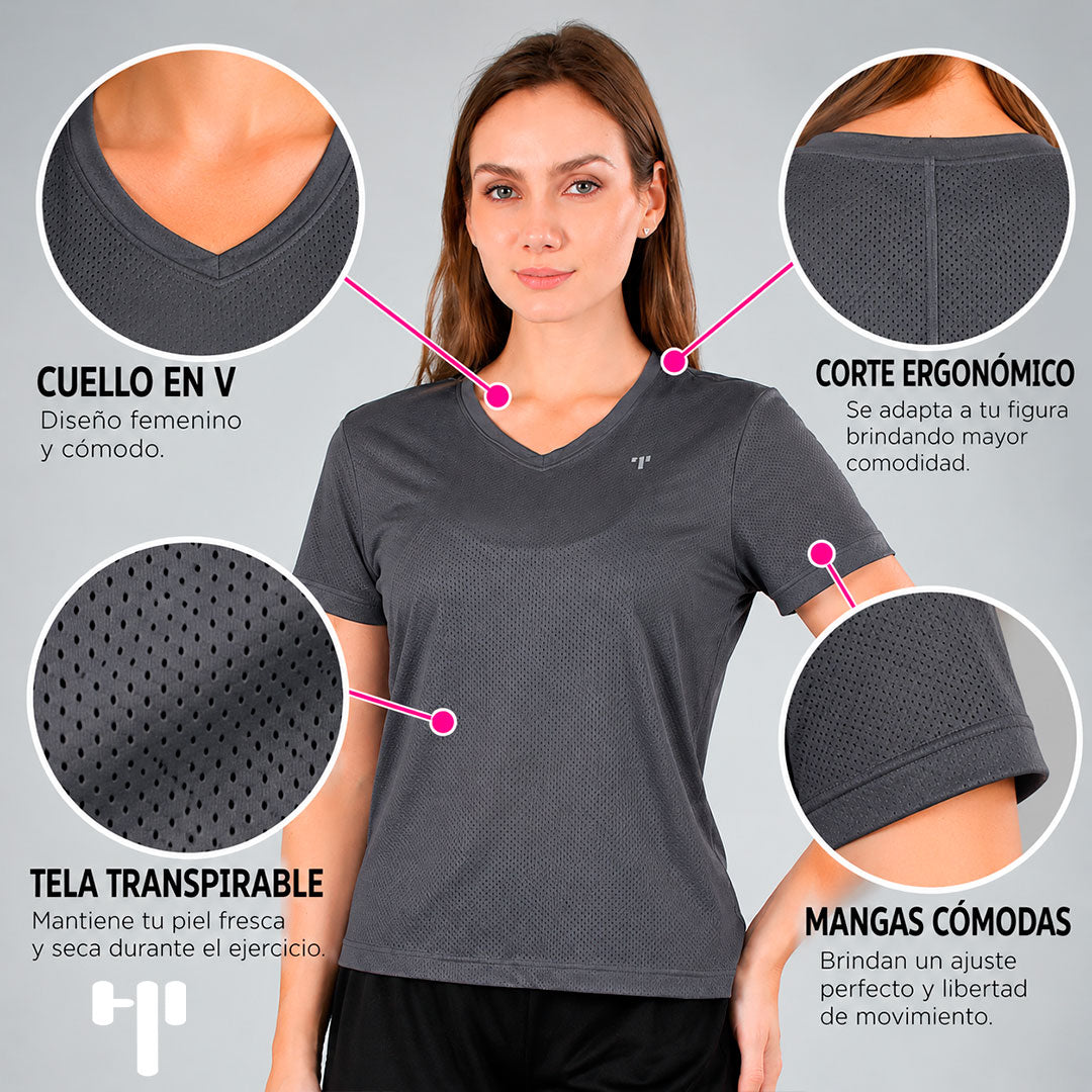Camiseta básica Oxford de manga corta - foto 1