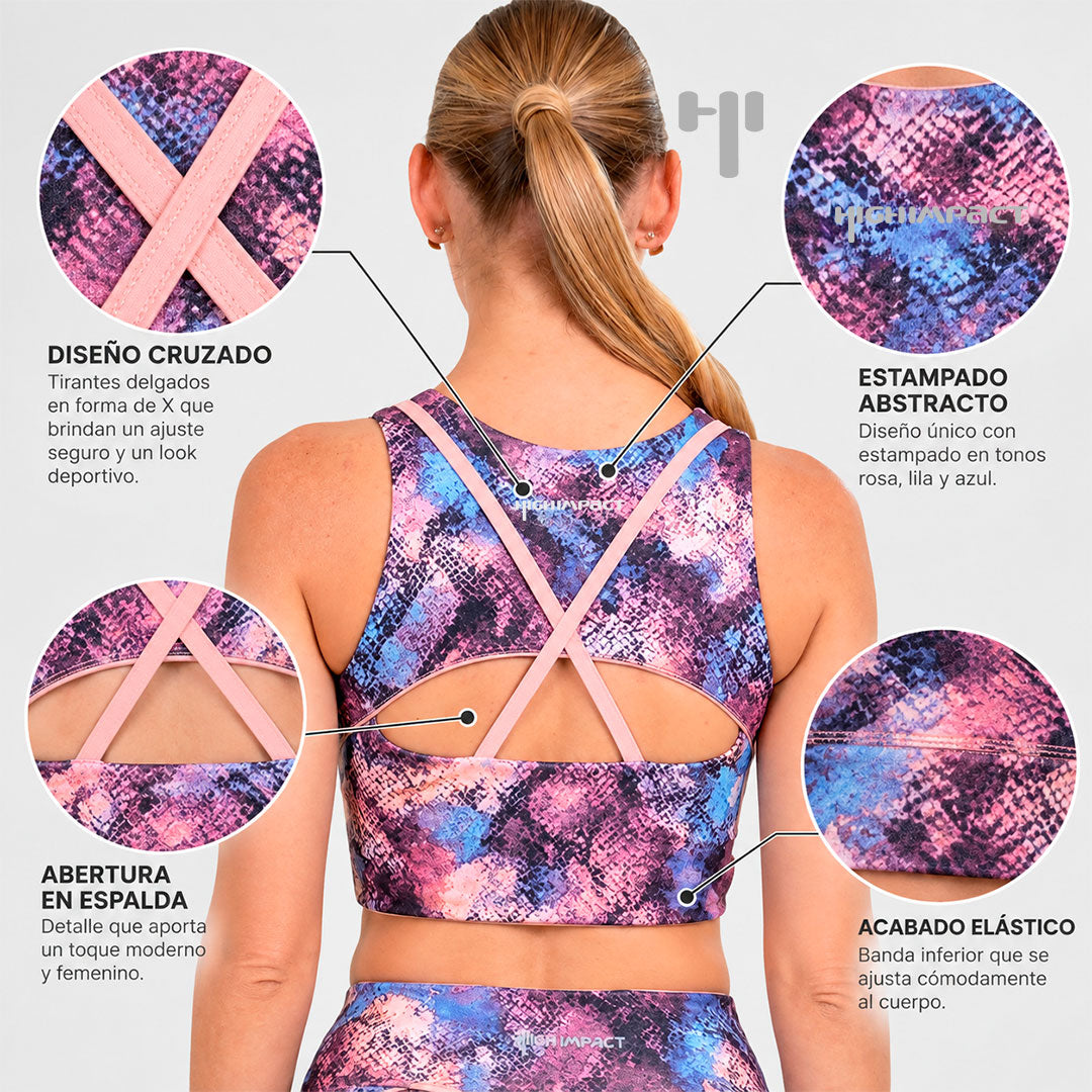 Crop top Boa con estampado - foto 1