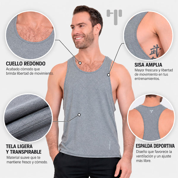 Camiseta FOG gris sin mangas - foto 1