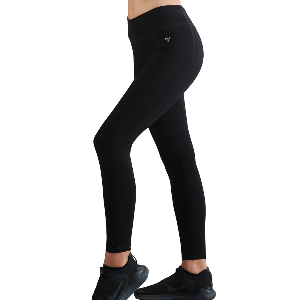 Leggings Deportivo De Algodon Basico High Impact Negro