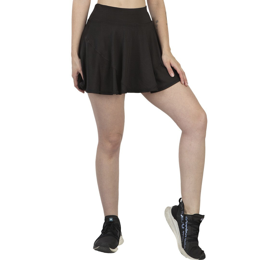 Falda discount short negra