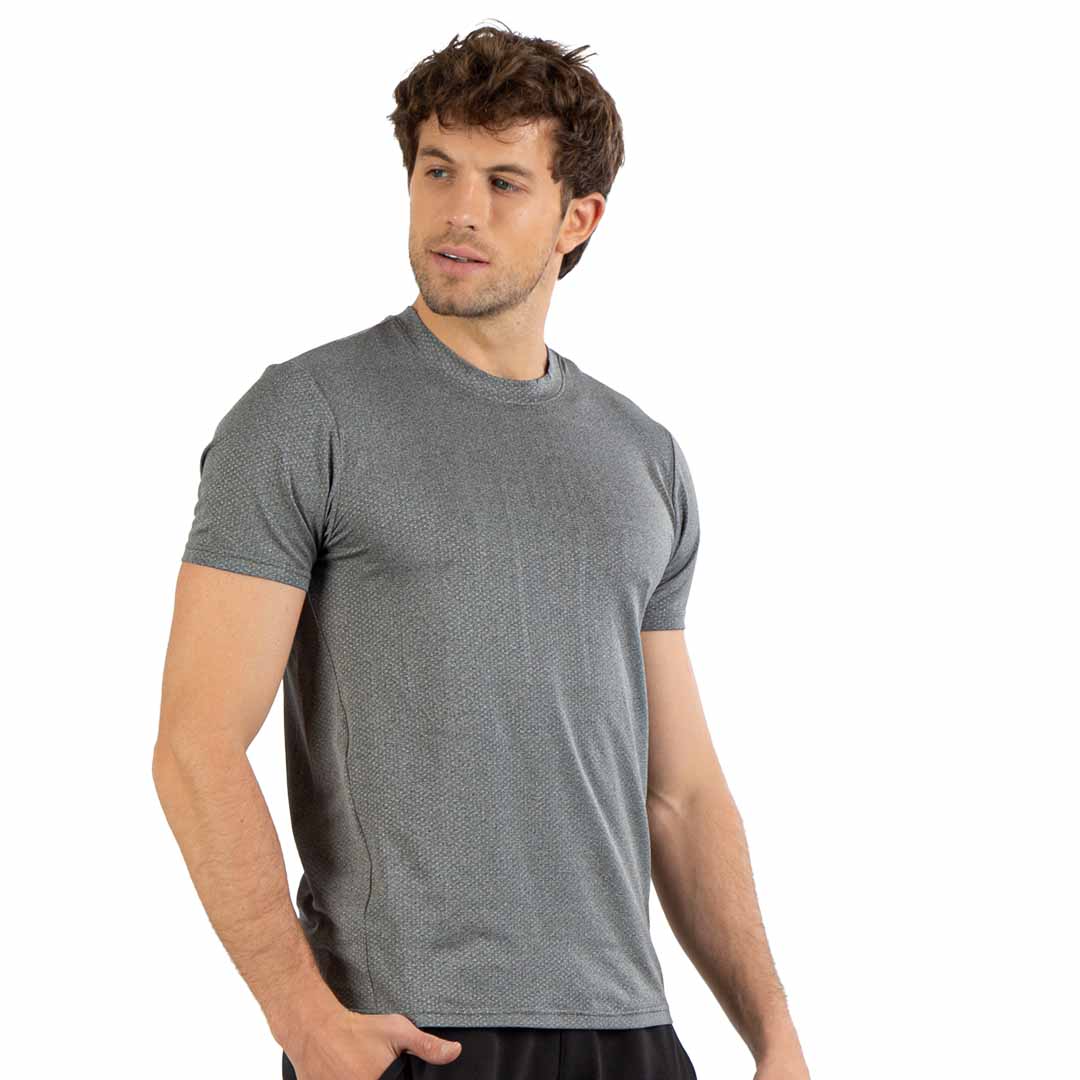 Camiseta deportiva manga corta estampado invisible que aparece al mojarse  Shock High Impact