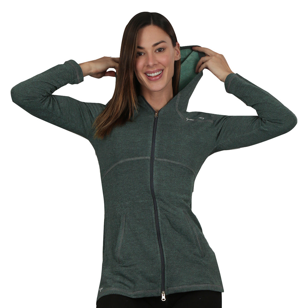 Boglioli Chamarra Bomber Larga Chamarra Larga Verde Chaqueta Larga