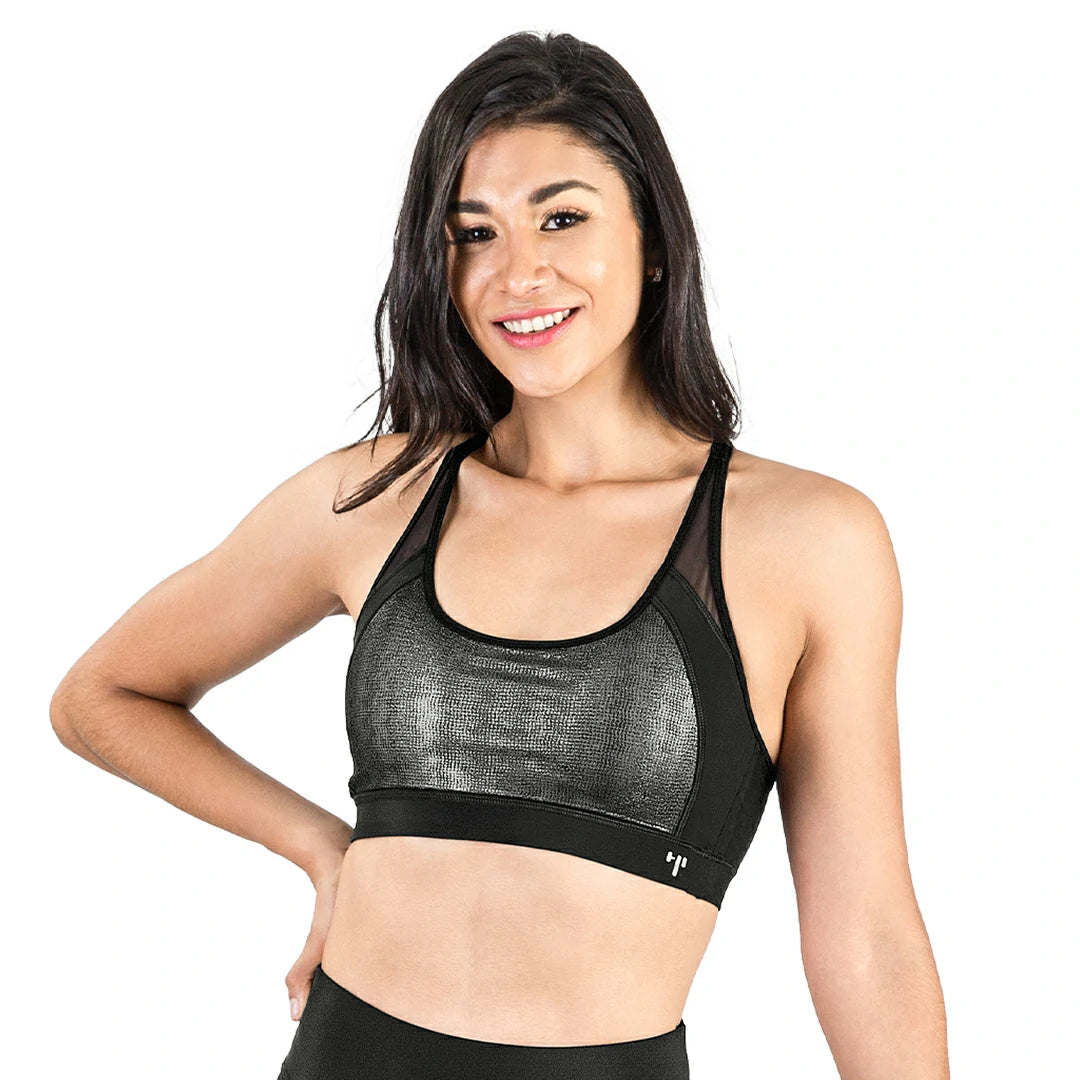 Top corto support bra deportivo Glanz High Impact