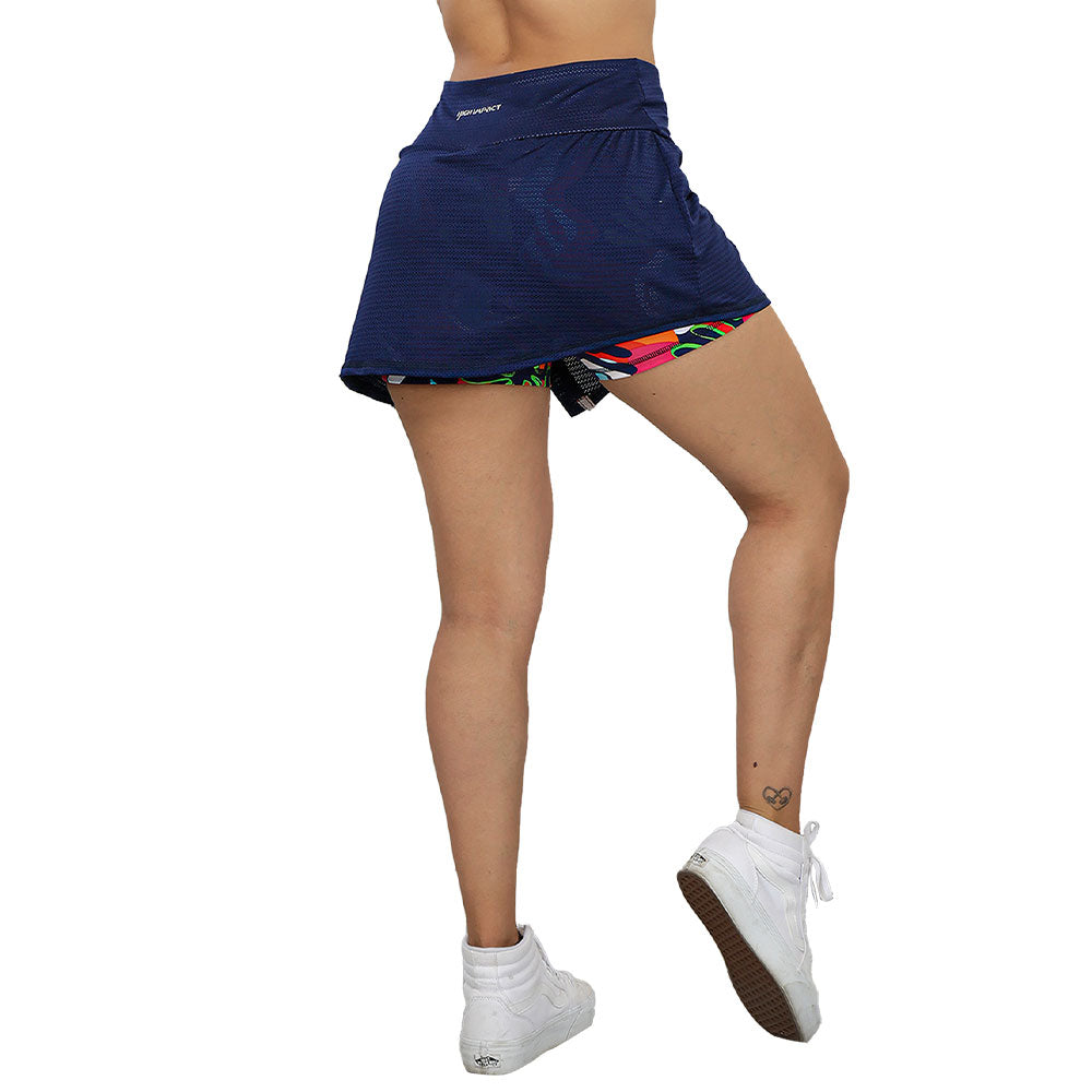 Falda Short deportiva Ilhabela azul