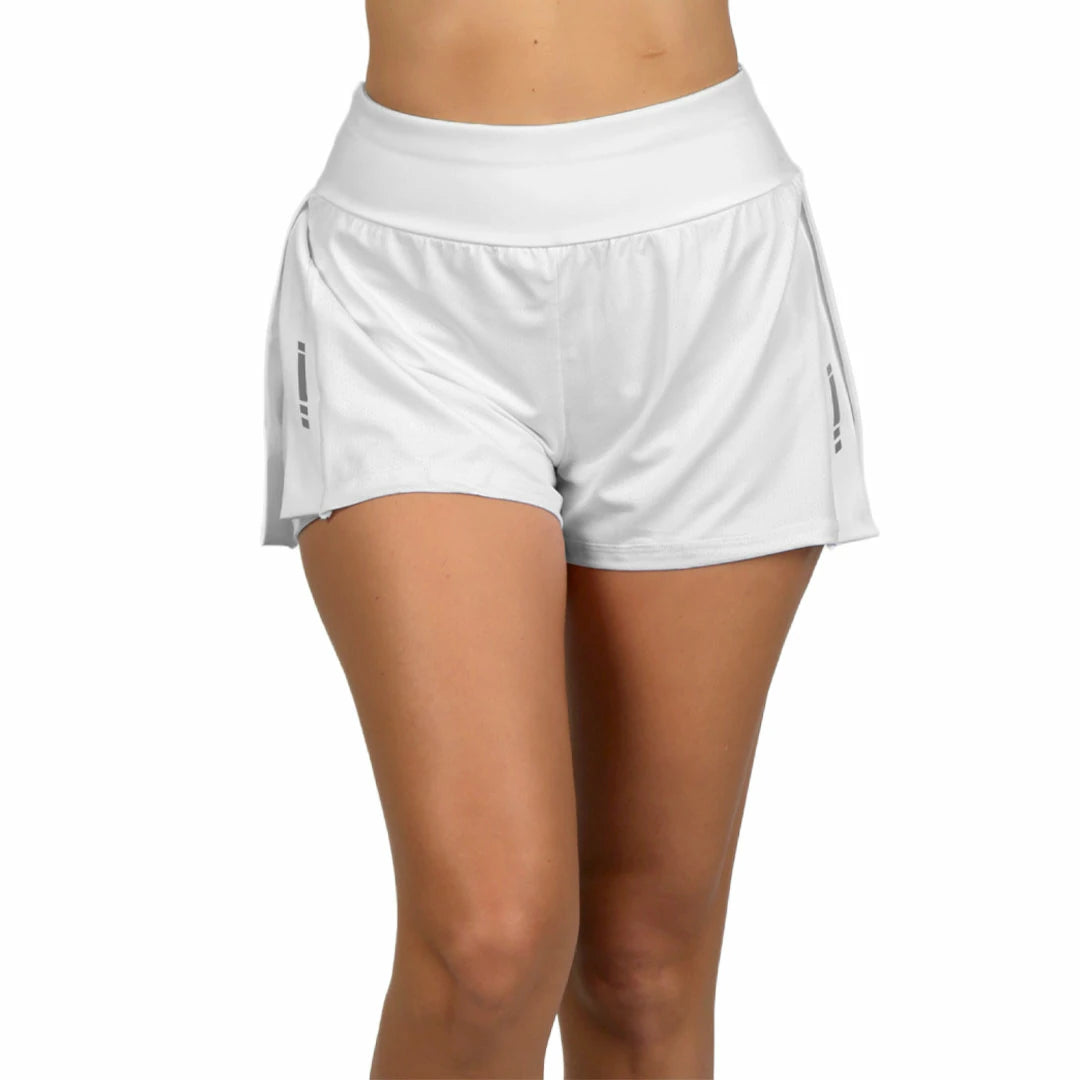 Short doble blanco Básicos deportivo