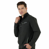 CHAMARRA DEPORTIVA UNISEX DE CORTE RECTO Y CUELLO ALTO CON APLICACION REFLEJANTE