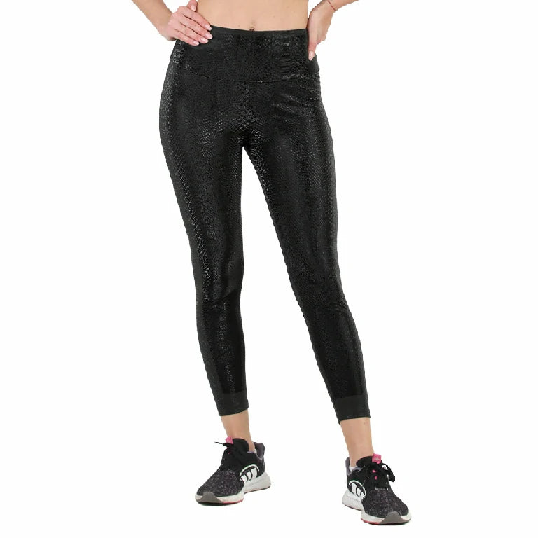 Leggings negro tipo vinipiel especial de navidad