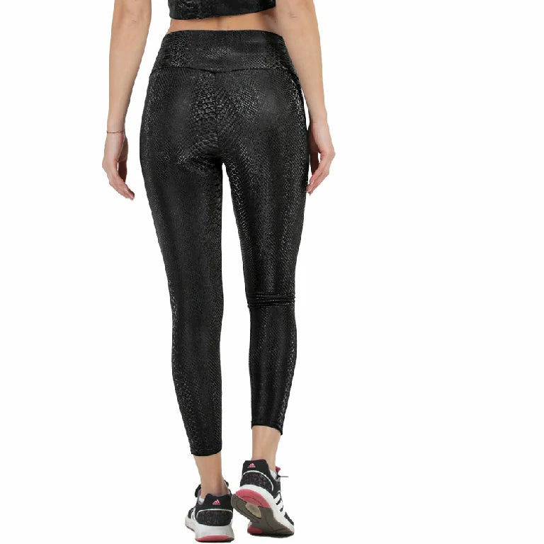 Leggings negro tipo vinipiel especial de navidad