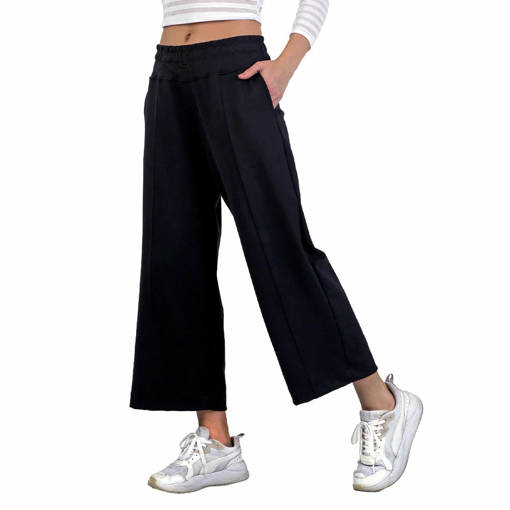 MALLON NEGRO RELAX PARA DAMA CON BOLSILLOS LATERALES CORTE RECTO - HIGH IMPACT