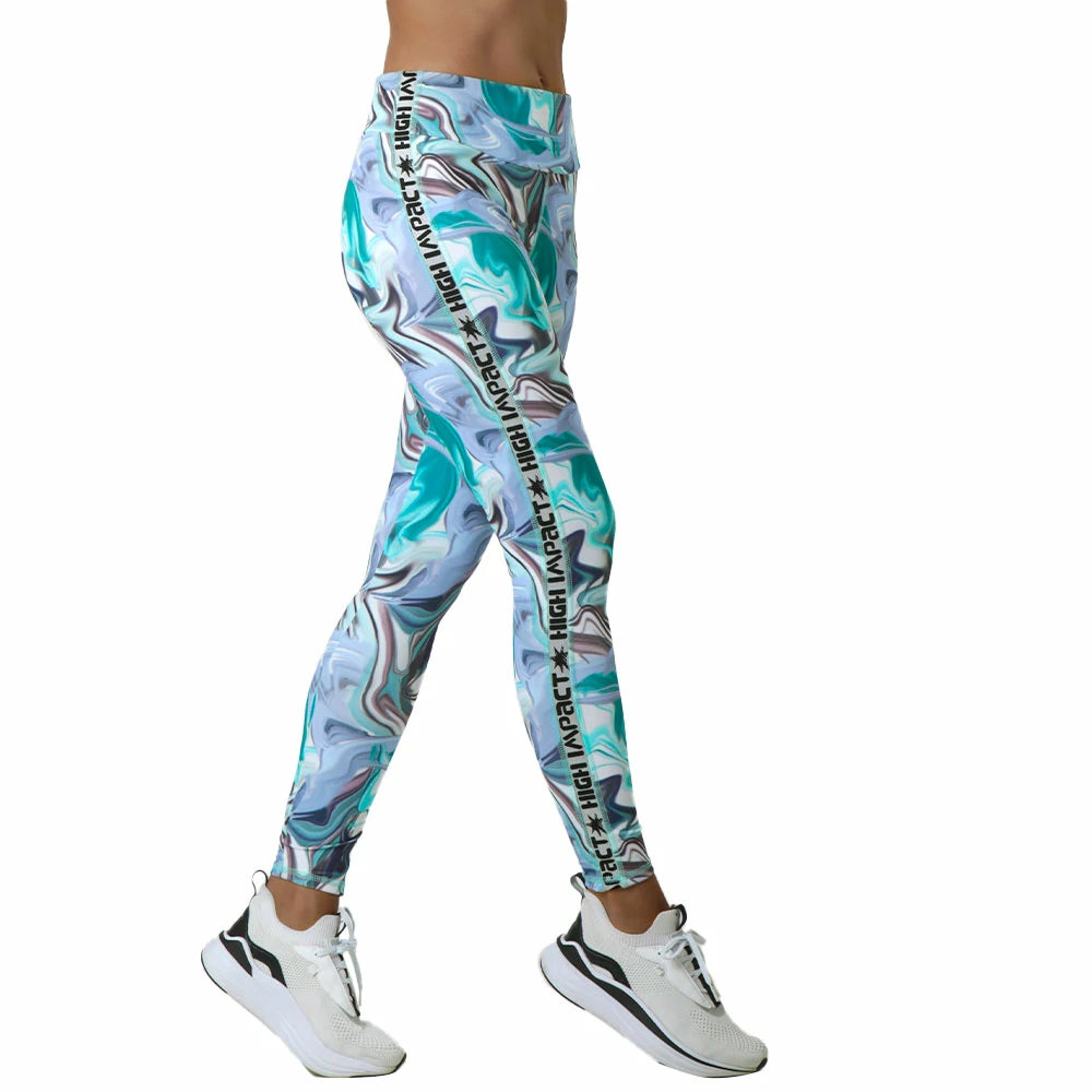 Leggings deportivos estampados Luanda High Impact