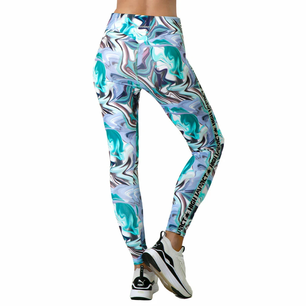 Leggings deportivos estampados Luanda High Impact