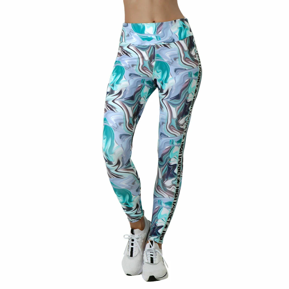 Leggings deportivos estampados Luanda High Impact