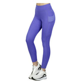 CAPRI DEPORTIVO MORADO PARA DAMA CON BOLSILLOS LATERALES CORTE ALTO PARA CONTROL DE ABDOMEN  HANA - HIGH IMPACT