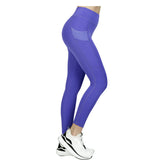 CAPRI DEPORTIVO MORADO PARA DAMA CON BOLSILLOS LATERALES CORTE ALTO PARA CONTROL DE ABDOMEN  HANA - HIGH IMPACT