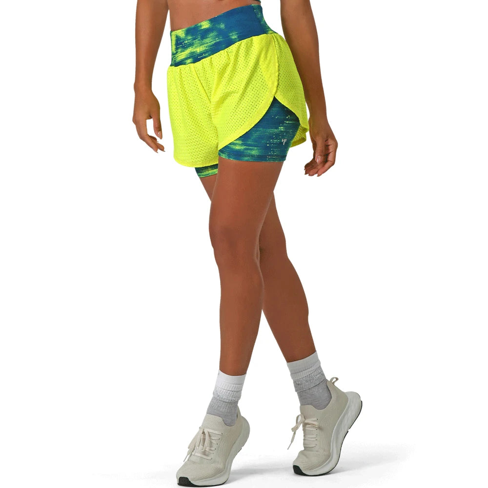 Short deportivo doble Zelen High Impact