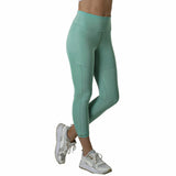 CAPRI DEPORTIVO VERDE MENTA PARA DAMA CON CINTURA ALTA PARA CONTROL DE ABDOMEN TWIST - HIGH IMPACT