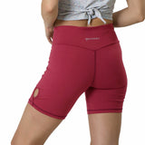 SHORT DEPORTIVO ROSA PARA DAMA AJUSTADO CORTE ALTO CONTROL DE ABDOMEN  SET - HIGH IMPACT