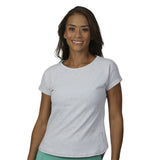 Camiseta gris jaspeada con textil ecológico BÁSICOS