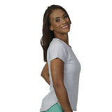 Camiseta gris jaspeada con textil ecológico BÁSICOS