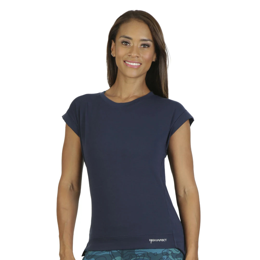 Camiseta sin mangas azul marino minimalista TWIST