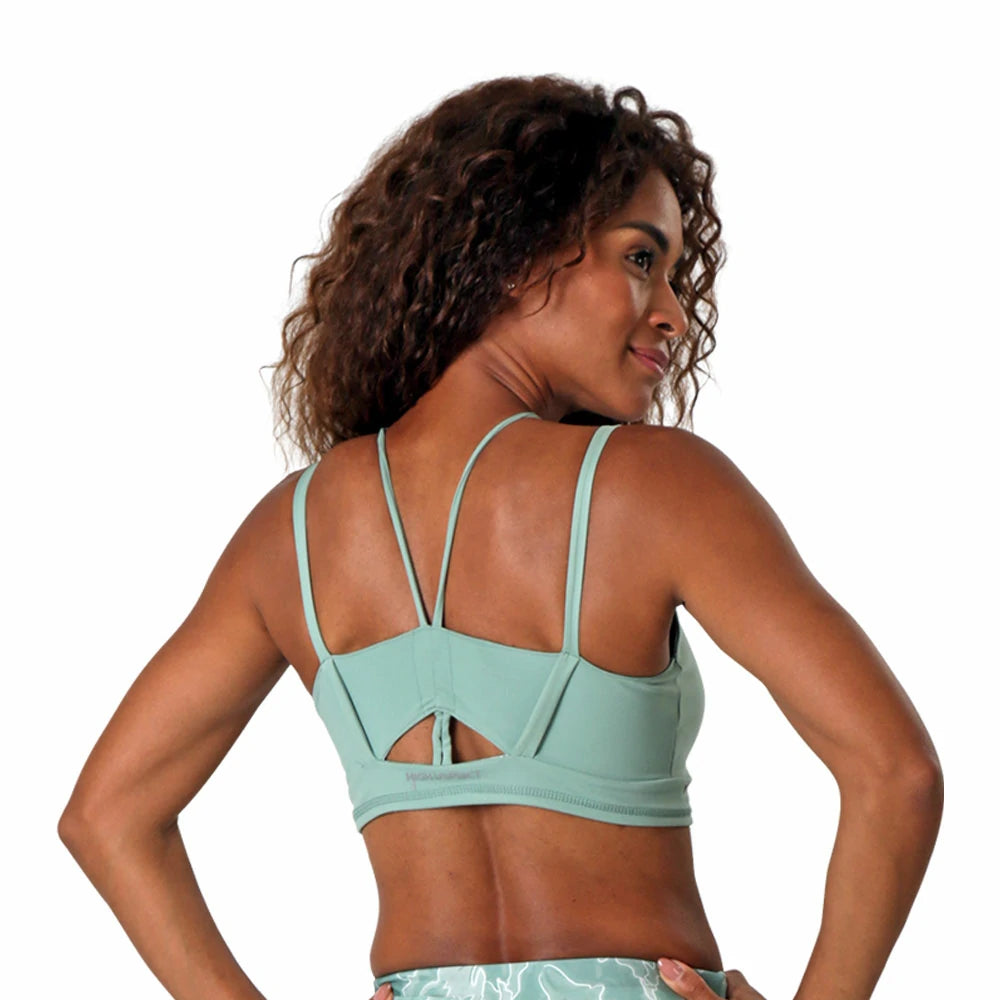 Top corto support bra reversible deportivo Flex High Impact