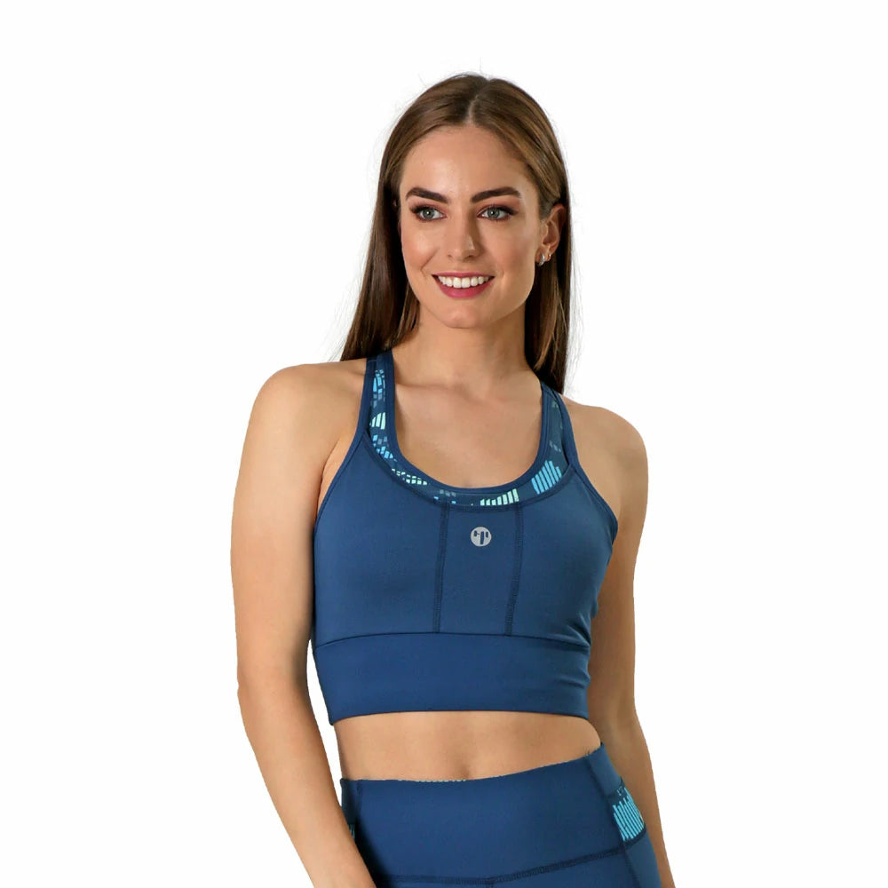 Top corto support bra deportivo para correr Kelvin High Impact