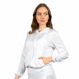Sudadera Blanca Básicos con capucha
