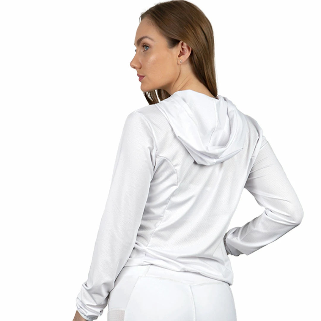 Sudadera Blanca Básicos con capucha