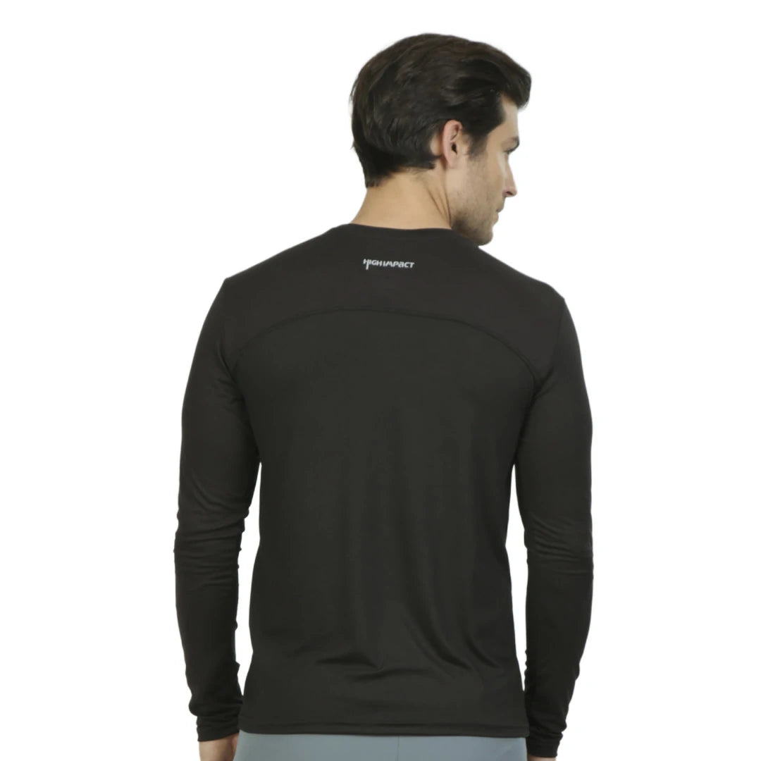 Camiseta negra manga larga con gráfico NEXT LEVEL CABALLERO