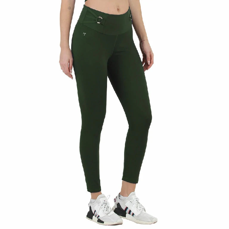 Leggings verde con argollas especiales