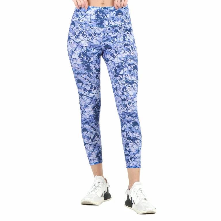 leggings deportivo navidad copos azul high impact