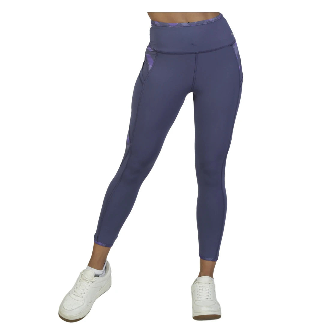 Capri morado con paneles decorativos y cintura alta UP AGAIN