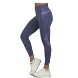 Capri morado con paneles decorativos y cintura alta UP AGAIN
