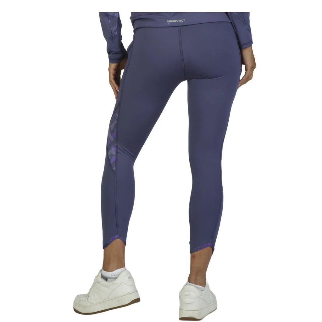 Capri morado con paneles decorativos y cintura alta UP AGAIN