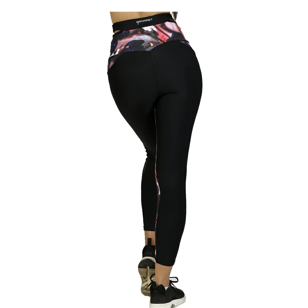 Capri floral con panel negro HANA